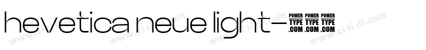 hevetica neue light字体转换